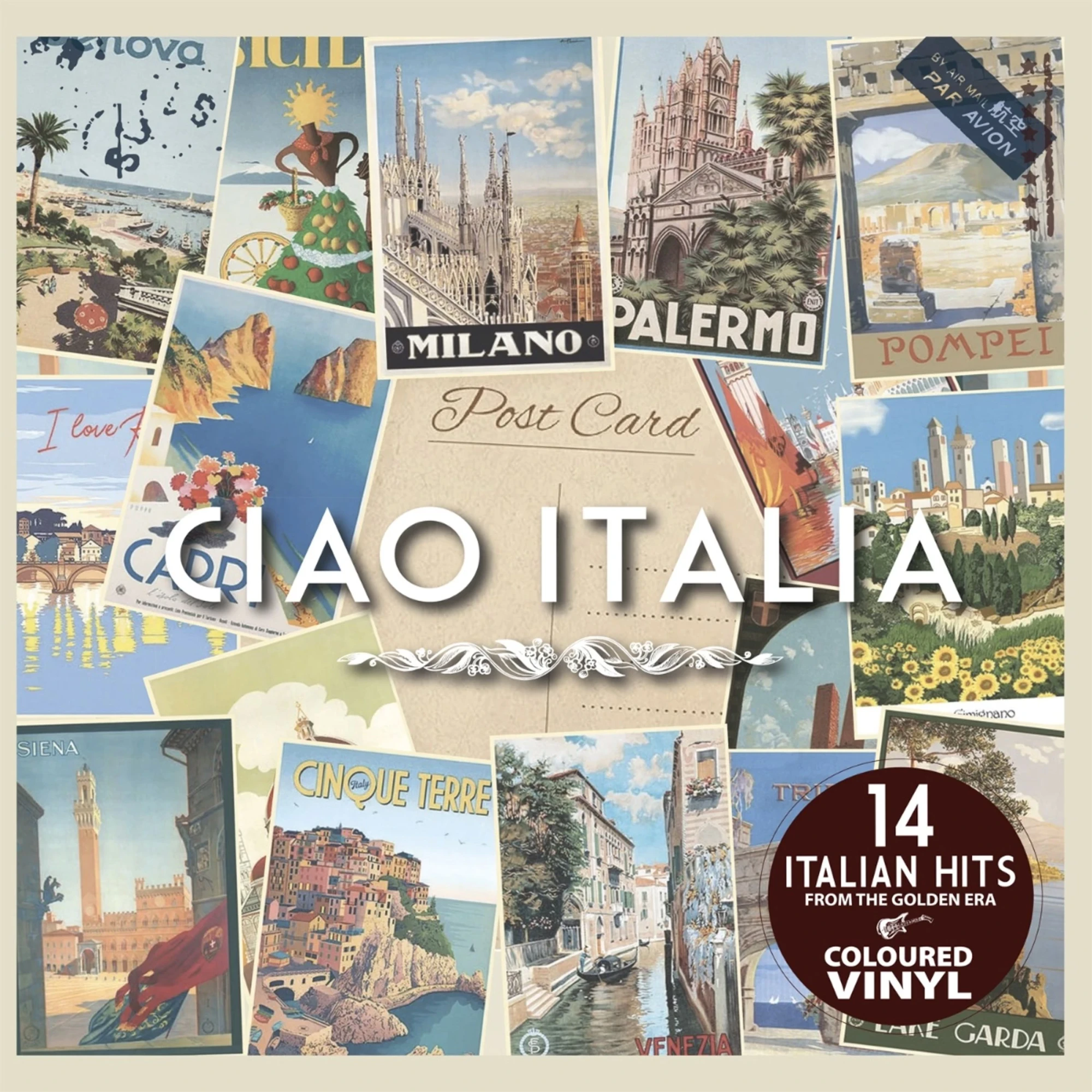 V/A - Ciao Italia (Tri-Color Clear/Silver/Blue Vinyl) winyl