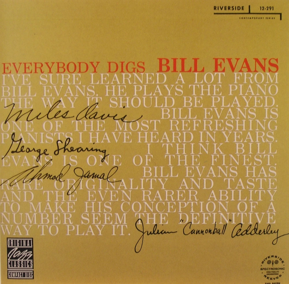 Bill Evans -  Everybody Digs Bill Evans winyl