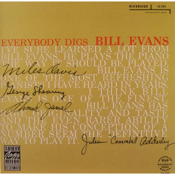 Bill Evans -  Everybody Digs Bill Evans winyl