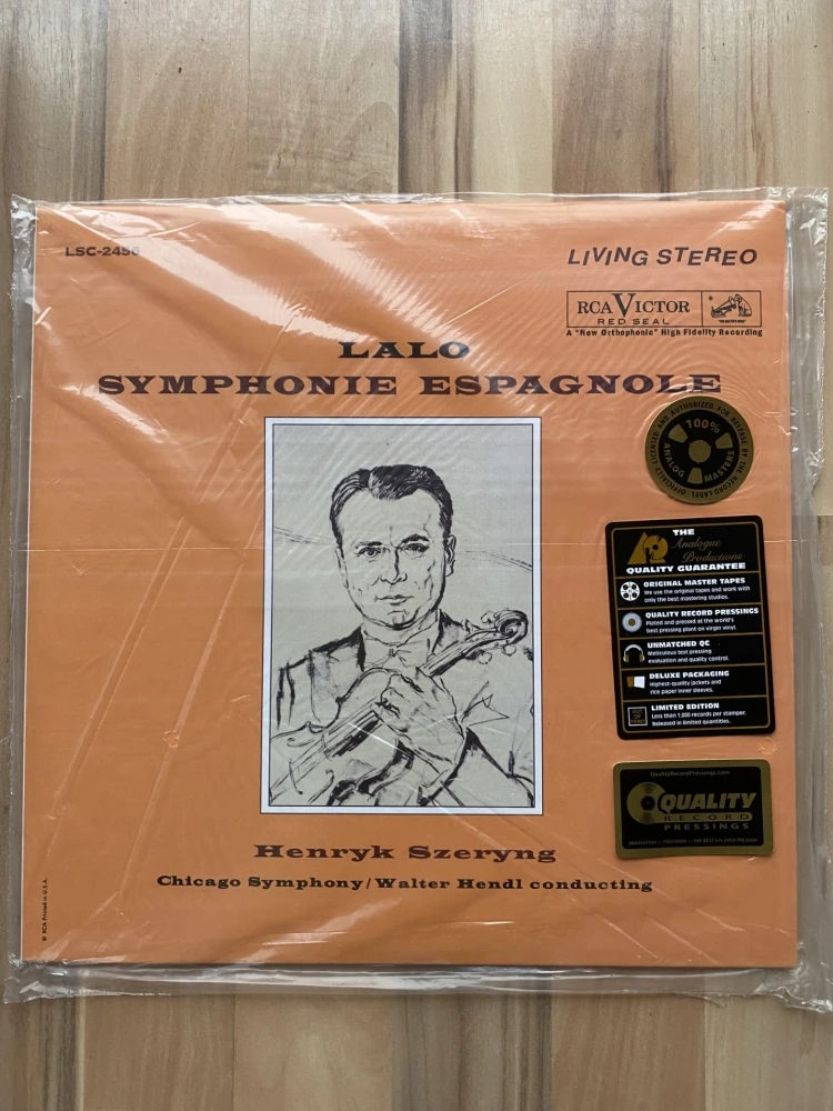 LALO - SYMPNONIE ESPAGNOLE SZERYNG  HENDL ( opis okładki wi