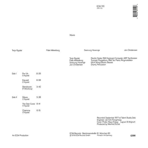 Terje Rypdal - Waves winyl