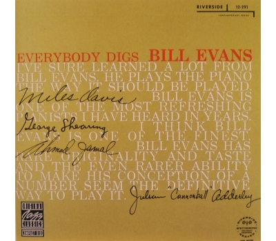 Bill Evans -  Everybody Digs Bill Evans winyl