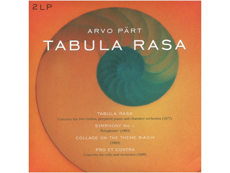 ARVO PART - TABULA RASA ARVO PART - TABULA RASA