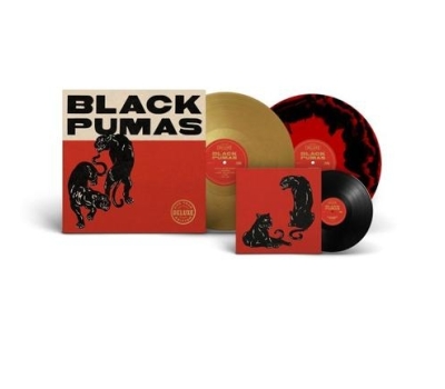 Black Pumas - (Deluxe Edition Gold & Black/Red Colored Vinyl + 7 Inch + Download Code) winyl