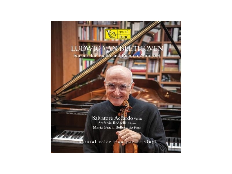 Salvatore Accardo - Beethoven: Sonatas For Violin and Piano n.2 and n.3  (Limited Edition Transparent Vinyl) winyl