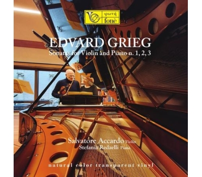 Accardo/Redaelli - Grieg: Sonatas For Violin and Piano n. 1,2,3  (Limited Edition Transparent Vinyl) winyl
