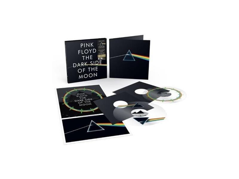 Pink Floyd - The Dark Side of the Moon  (50th Anniversary Edition 2023 Remastered UV Printed Clear Vinyl Playable On A Sides Only + Slipcase + Poster)