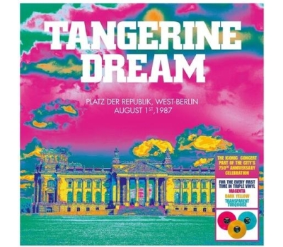 Tangerine Dream - Platz Der Republik, West-Berlin August 1st  (Limited Deluxe Anniversary Edition 3LP Colored Vinyl) winyl