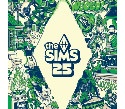The Sims 25  (Clear with Neon Green Splatter Vinyl) winyl