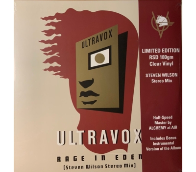 Ultravox - Rage In Eden (Steven Wilson Stereo Mix) (Limited Edition) (Clear Vinyl) Ultravox - Rage In Eden (Steven Wilson Stereo Mix) (Limited Edition) (Clear Vinyl)