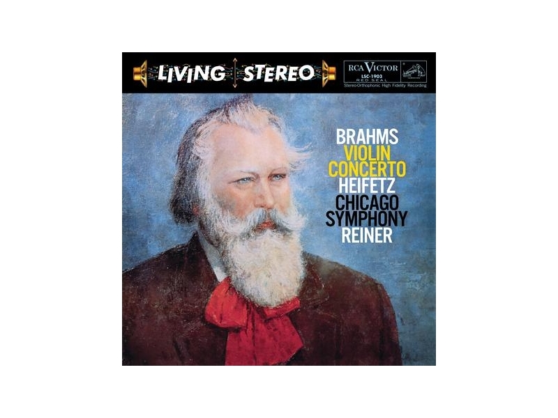 Brahms - Violin Concerto/ Jascha Heifetz Fritz Reiner violin 45 RPM winyl